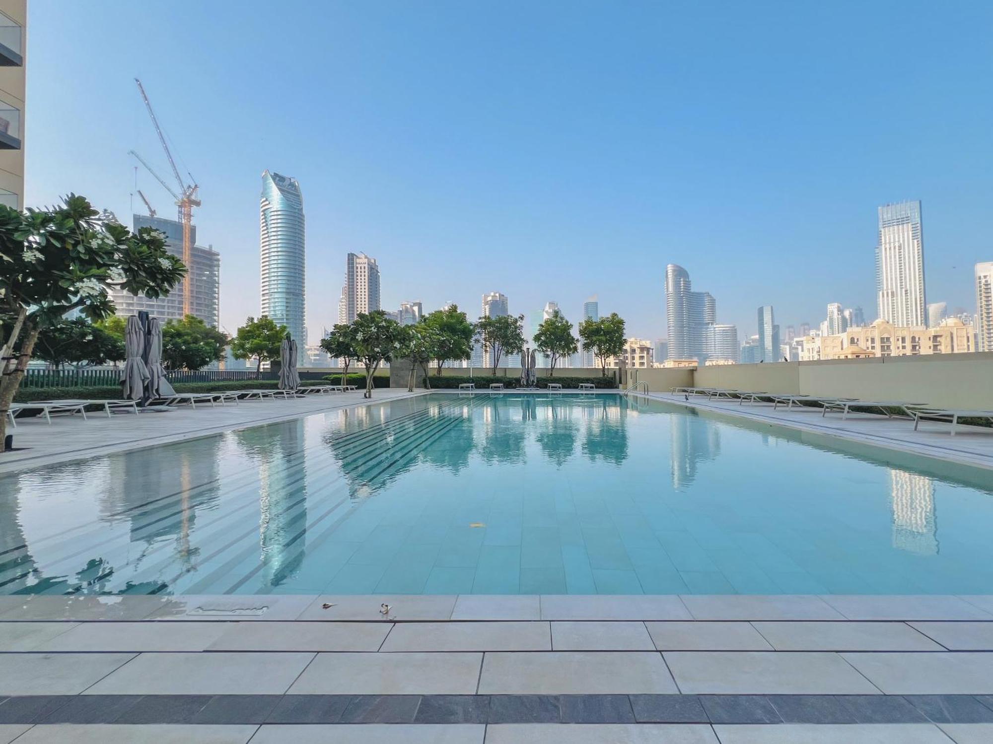 Full Fountain And Burj View - 3Br Burj Royale Apartment Dubai Exterior foto