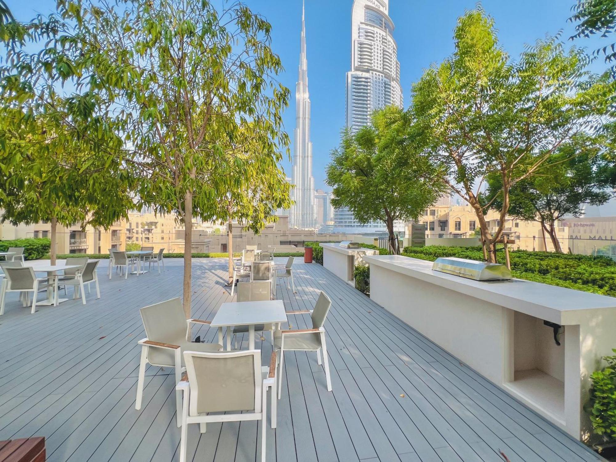 Full Fountain And Burj View - 3Br Burj Royale Apartment Dubai Exterior foto